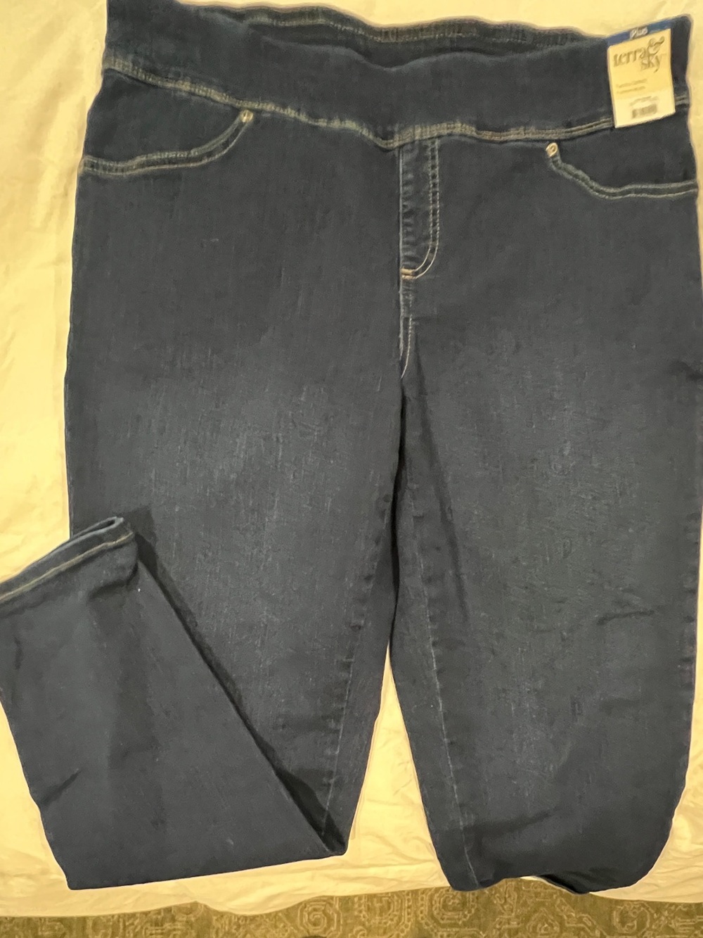 Terra & Sky Dark Blue Stretch Jeggings